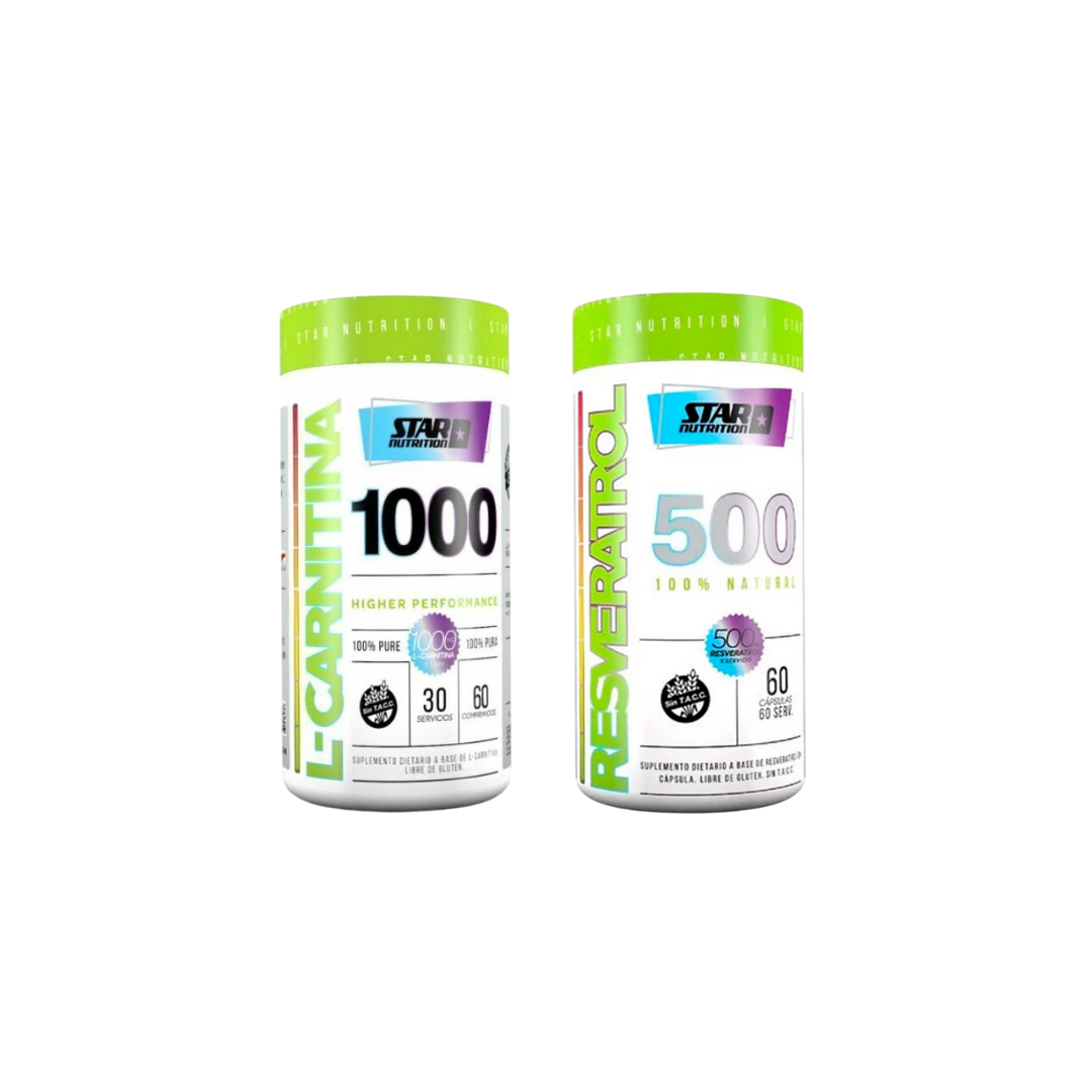 PACK L-Carnitina + Resveratrol Star Nutrition promo l-carnitina resveratrol star nutrition